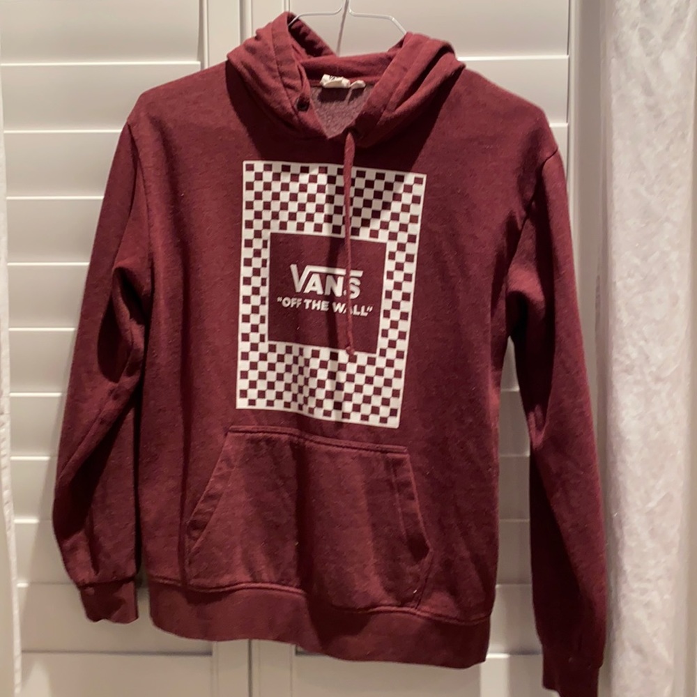 Maroon vans sweater